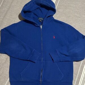 Polo by Ralph Lauren Kids Royal Blue Zip-Up Hoodie